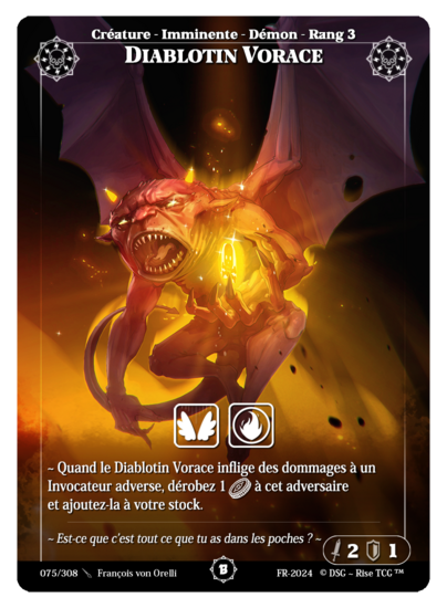 Rise TCG | Beta édition standard | 075 / 308 | ravenous imp common | 🇫🇷