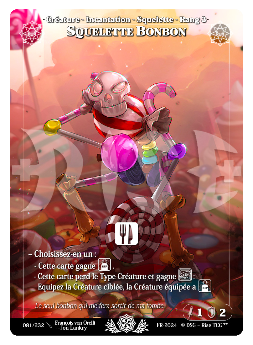 Rise TCG | Candypocalypse édition standard | 081 / 232 | squelette bonbon uncommon
