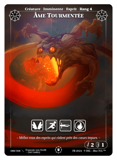 Rise TCG | Beta édition standard | 088 / 308 | tormented soul common | 🇫🇷