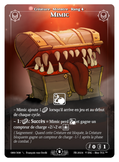 Rise TCG | Beta édition standard | 089 / 308 | mimic rare | 🇫🇷