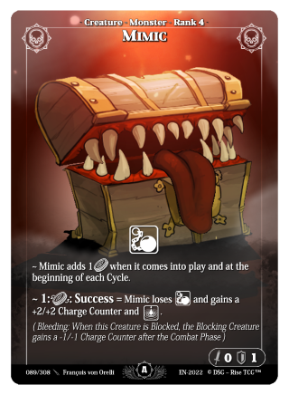 Rise TCG | Alpha édition standard | 089 / 308 | mimic rare