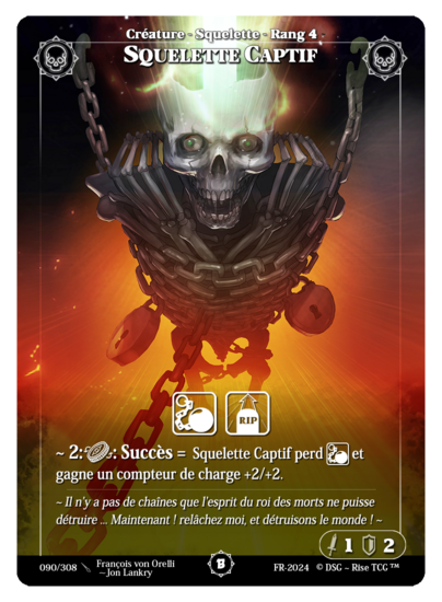 Rise TCG | Beta édition standard | 090 / 308 | captive skeleton common | 🇫🇷