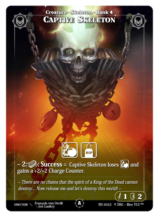 Rise TCG | Alpha édition standard | 090 / 308 | captive skeleton common