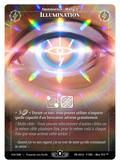 Rise TCG | Beta édition standard | 104 / 308 | illumination rare | 🇫🇷