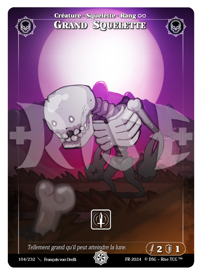 Rise TCG | Candypocalypse édition standard | 104 / 232 | grand squelette common