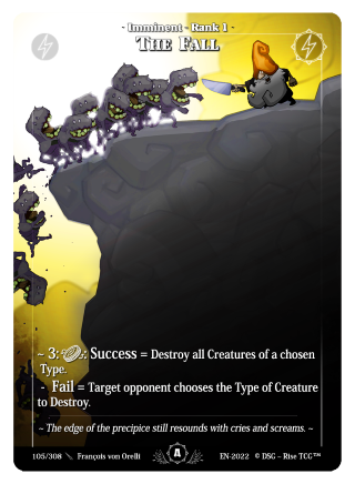 Rise TCG | Alpha édition standard | 105 / 308 | the fall uncommon
