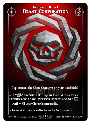 Rise TCG | Alpha édition standard | 108 / 308 | blast corporation rare