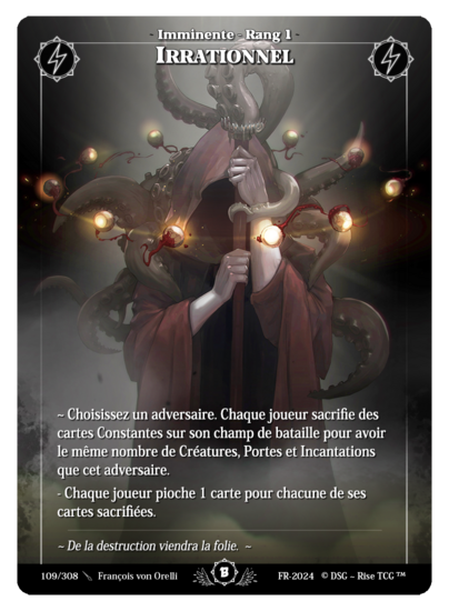 Rise TCG | Beta édition standard | 109 / 308 | irrational uncommon | 🇫🇷