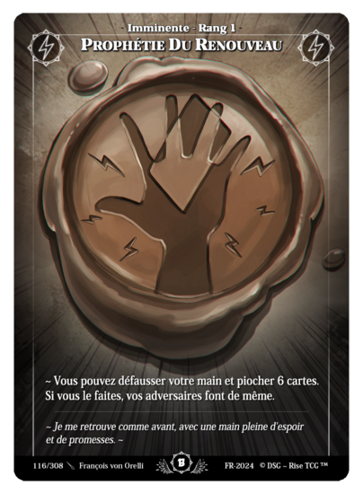 Rise TCG | Beta édition standard | 116 / 308 | renewal prophecy uncommon | 🇫🇷