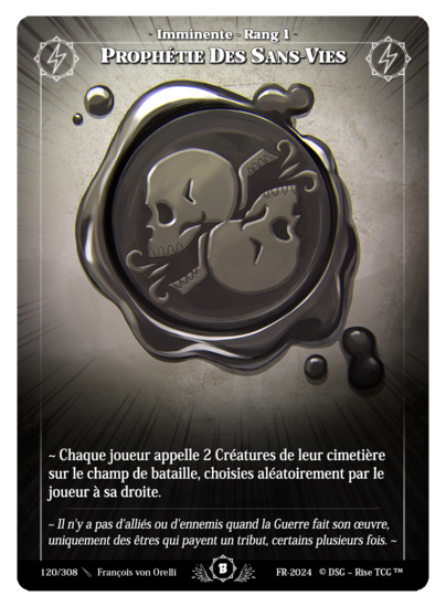 Rise TCG | Beta édition standard | 120 / 308 | undead prophecy uncommon | 🇫🇷