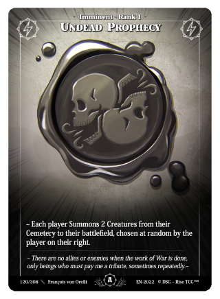 Rise TCG | Alpha édition standard | 120 / 308 | undead prophecy uncommon