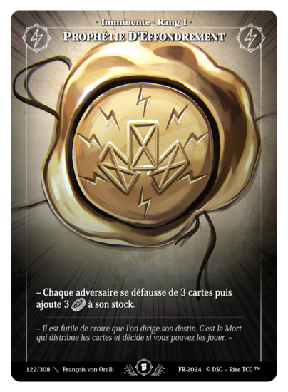 Rise TCG | Beta édition standard | 122 / 308 | collapse prophecy uncommon | 🇫🇷