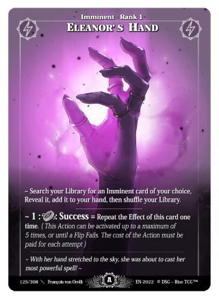 Rise TCG | Alpha édition standard | 125 / 308 | eleanors hand legendary