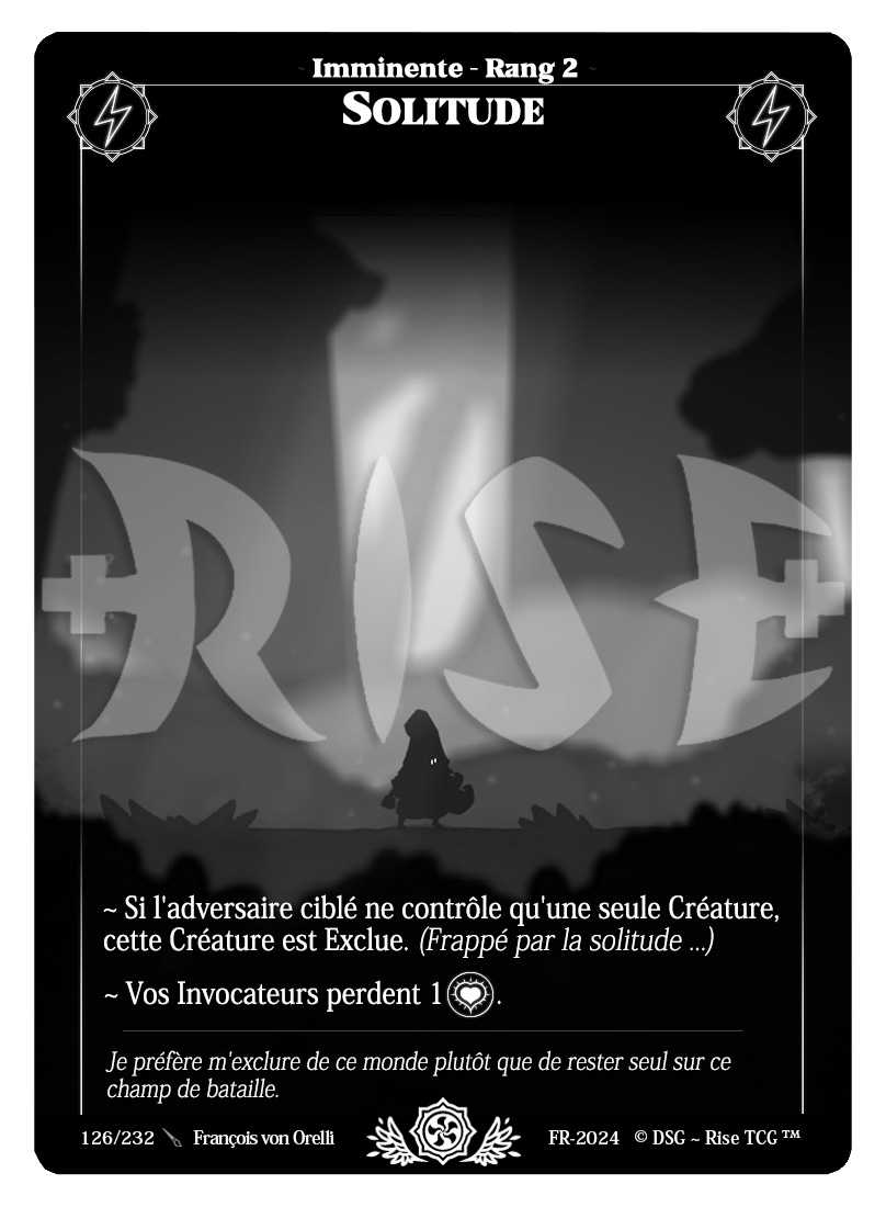 Rise TCG | Candypocalypse édition standard | 126 / 232 | solitude uncommon
