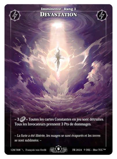 Rise TCG | Beta édition standard | 128 / 308 | devastation rare | 🇫🇷