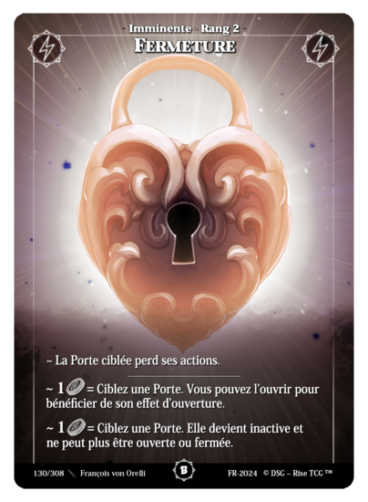 Rise TCG | Beta édition standard | 130 / 308 | closure common | 🇫🇷