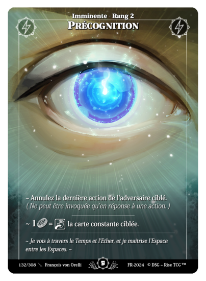 Rise TCG | Beta édition standard | 132 / 308 | precognition uncommon | 🇫🇷