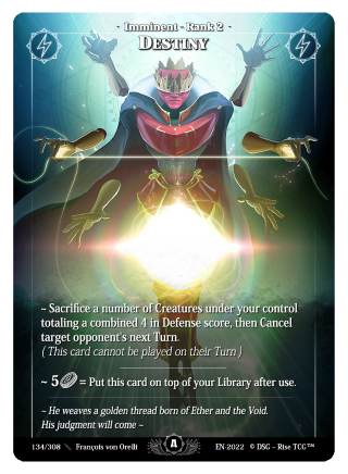 Rise TCG | Alpha édition standard | 134 / 308 | destiny rare