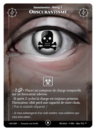 Rise TCG | Beta édition standard | 136 / 308 | obscurantism common | 🇫🇷