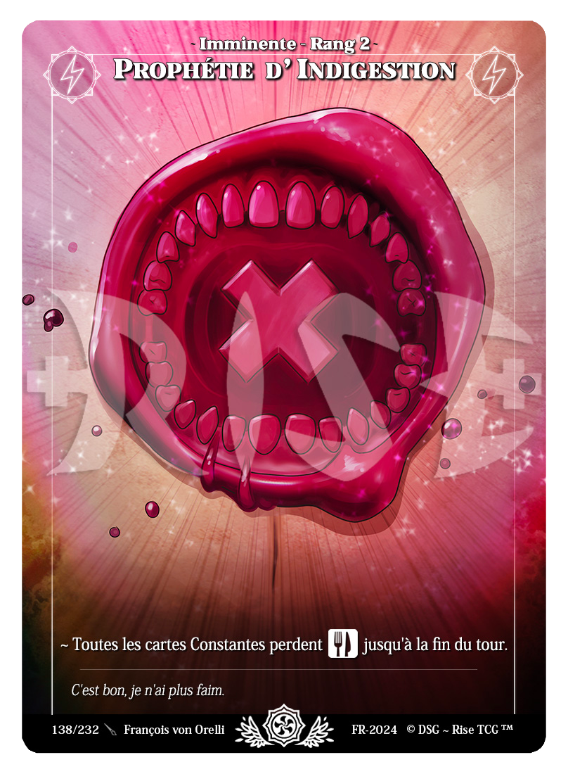 Rise TCG | Candypocalypse édition standard | 138 / 232 | prophétie d'indigestion uncommon