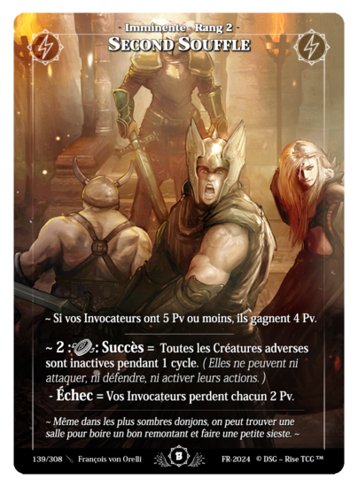 Rise TCG | Beta édition standard | 139 / 308 | second breath uncommon | 🇫🇷