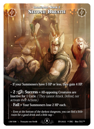 Rise TCG | Alpha édition standard | 139 / 308 | second breath uncommon