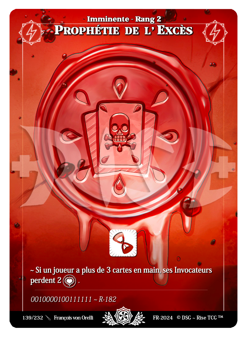 Rise TCG | Candypocalypse édition standard | 139 / 232 | prophétie de l'exces uncommon