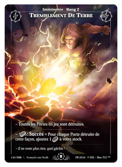 Rise TCG | Beta édition standard | 141 / 308 | earthquake uncommon | 🇫🇷