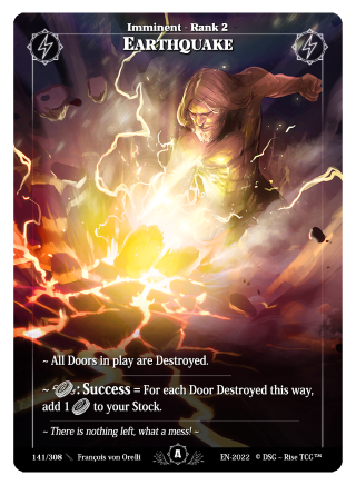 Rise TCG | Alpha édition standard | 141 / 308 | earthquake uncommon