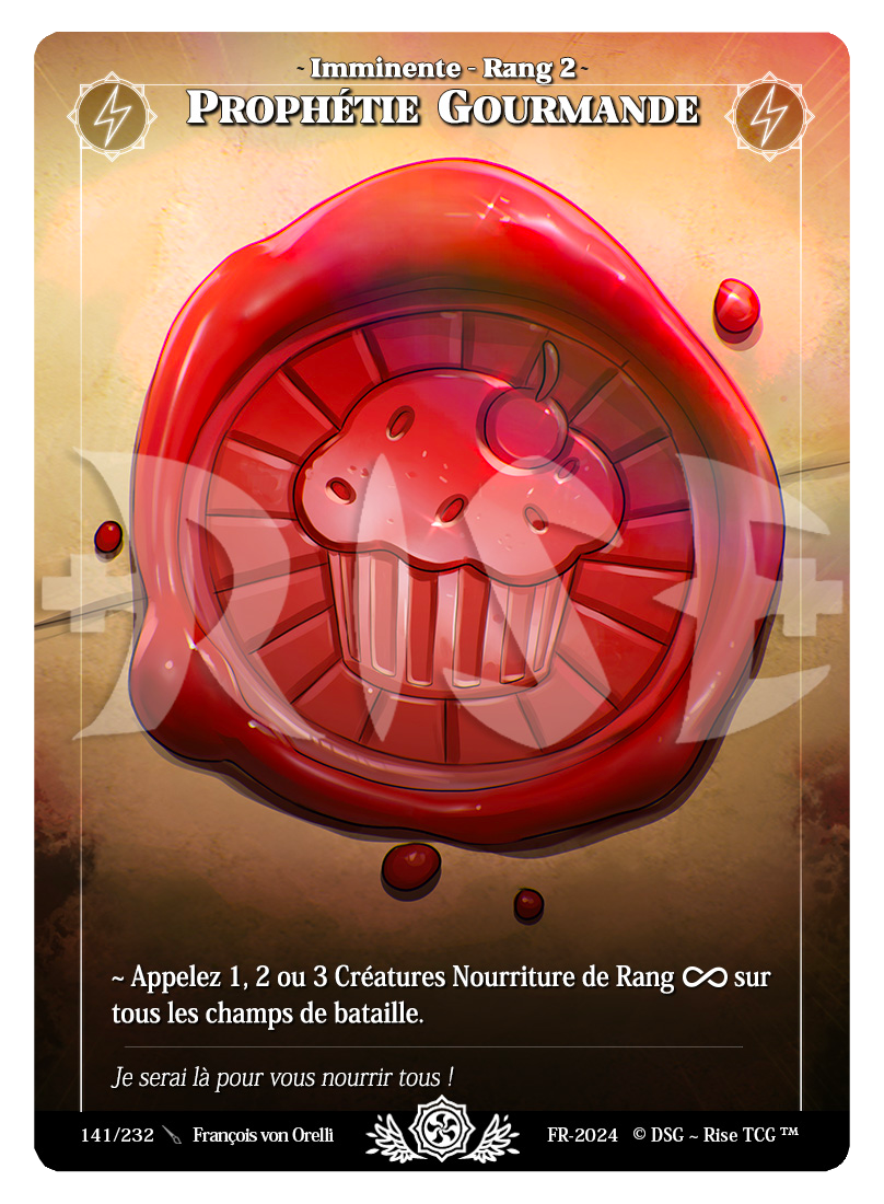 Rise TCG | Candypocalypse édition standard | 141 / 232 | prophétie gourmande uncommon