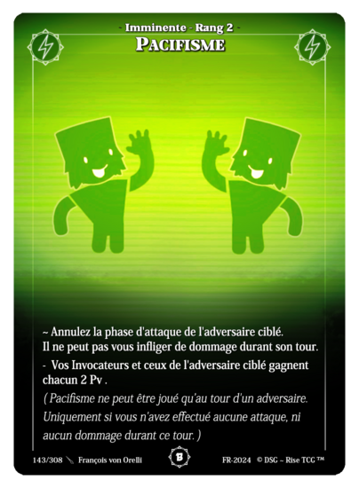 Rise TCG | Beta édition standard | 143 / 308 | pacifism common | 🇫🇷