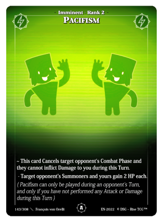 Rise TCG | Alpha édition standard | 143 / 308 | pacifism common