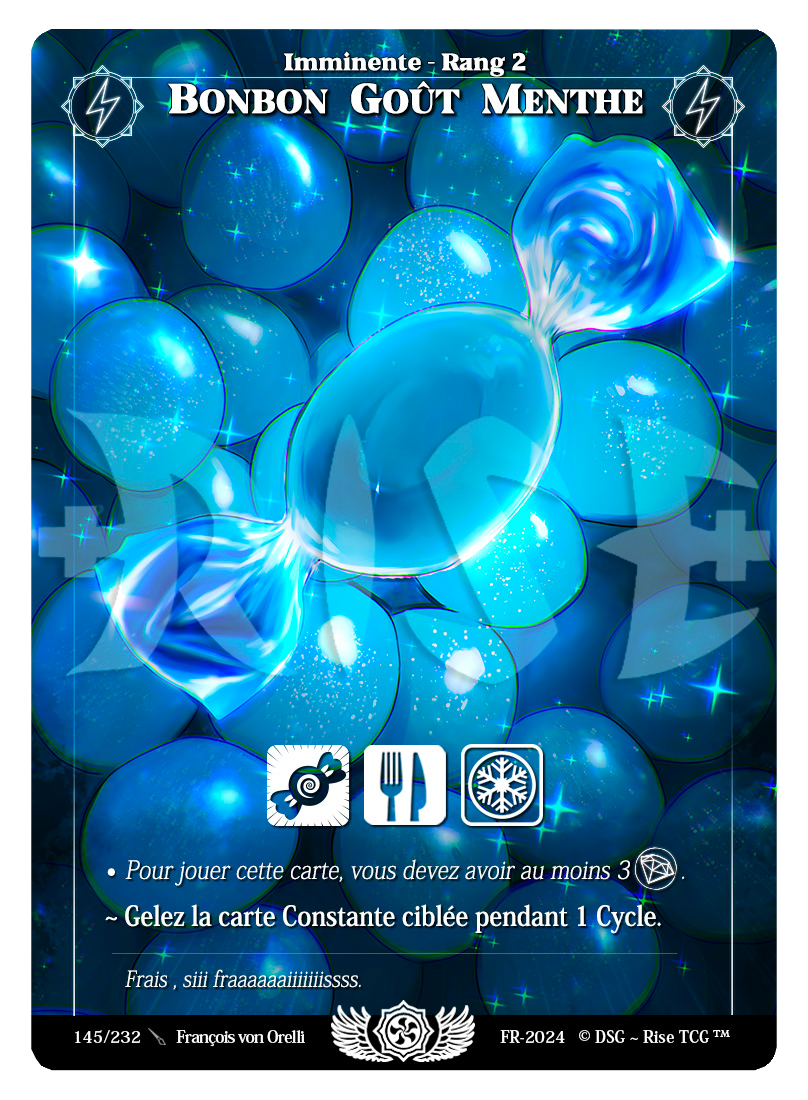 Rise TCG | Candypocalypse édition standard | 145 / 232 | bonbon goût menthe rare