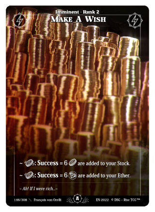 Rise TCG | Alpha édition standard | 146 / 308 | make a wish uncommon