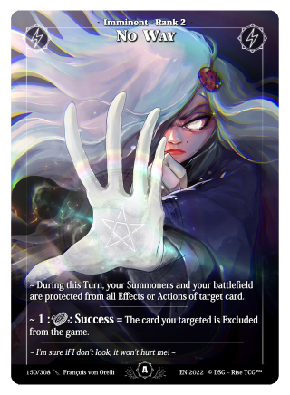 Rise TCG | Alpha édition standard | 150 / 308 | no way uncommon
