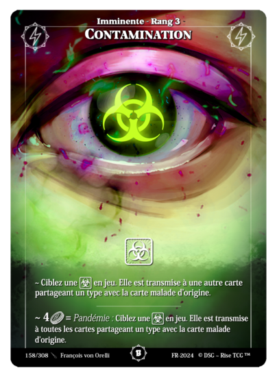 Rise TCG | Beta édition standard | 158 / 308 | contamination common | 🇫🇷