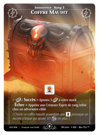 Rise TCG | Beta édition standard | 165 / 308 | cursed chest uncommon | 🇫🇷