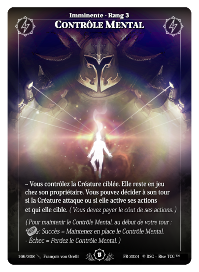 Rise TCG | Beta édition standard | 166 / 308 | mind control uncommon | 🇫🇷