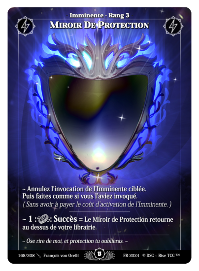 Rise TCG | Beta édition standard | 168 / 308 | protection mirror rare | 🇫🇷