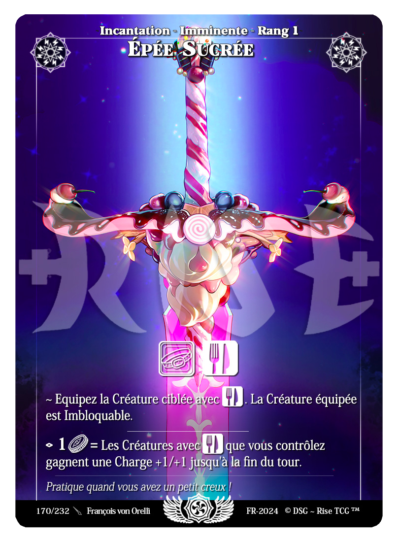 Rise TCG | Candypocalypse édition standard | 170 / 232 | épée sucrée rare
