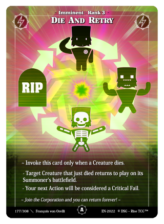 Rise TCG | Alpha édition standard | 177 / 308 | die and retry common
