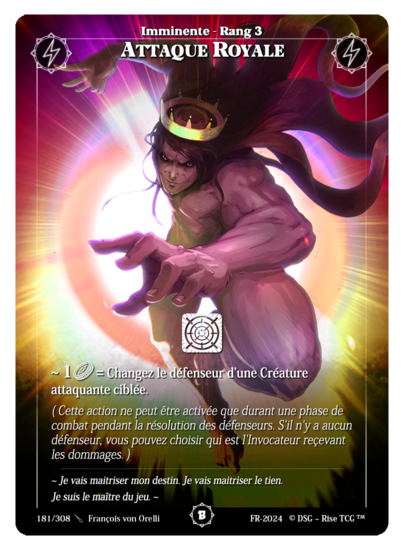 Rise TCG | Beta édition standard | 181 / 308 | royal attack common | 🇫🇷