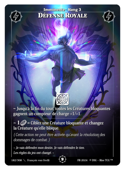 Rise TCG | Beta édition standard | 182 / 308 | royal protection common | 🇫🇷