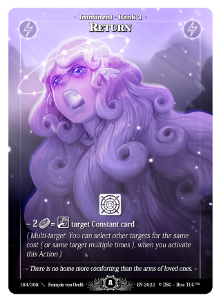 Rise TCG | Alpha édition standard | 184 / 308 | return legendary