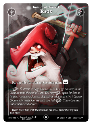 Rise TCG | Alpha édition standard | 185 / 308 | rage common