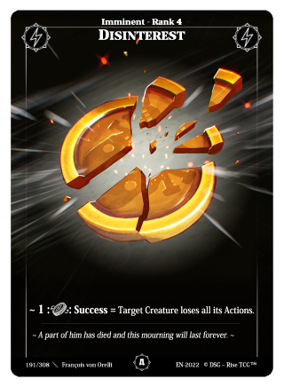 Rise TCG | Alpha édition standard | 191 / 308 | disinterest common