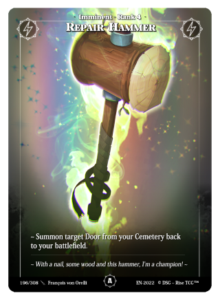 Rise TCG | Alpha édition standard | 196 / 308 | repair hammer common