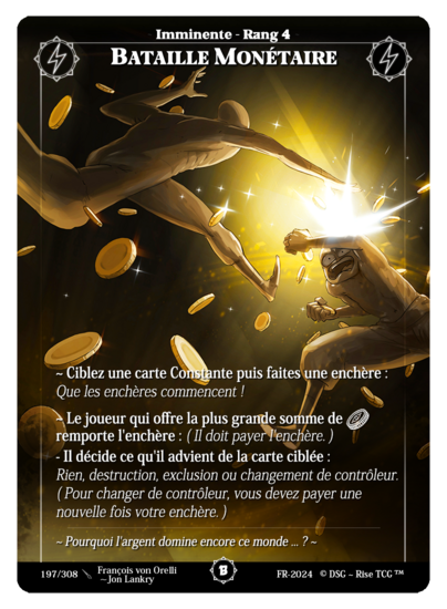 Rise TCG | Beta édition standard | 197 / 308 | money battle common | 🇫🇷