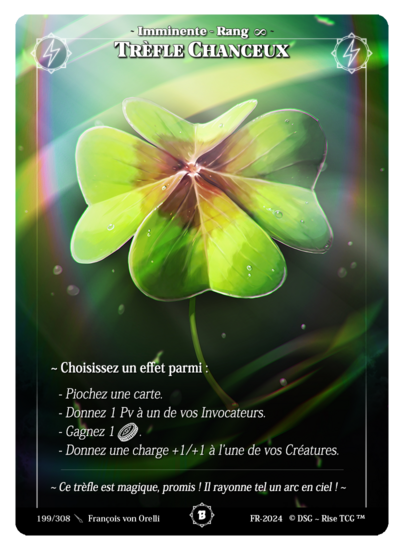 Rise TCG | Beta édition standard | 199 / 308 | lucky clover common | 🇫🇷