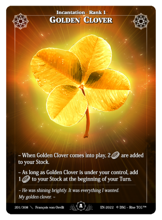 Rise TCG | Alpha édition standard | 201 / 308 | golden clover uncommon